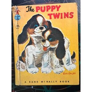 The Puppy Twins Vintage Childrens Book